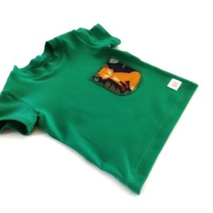 zielony t-shirt dziecięcy