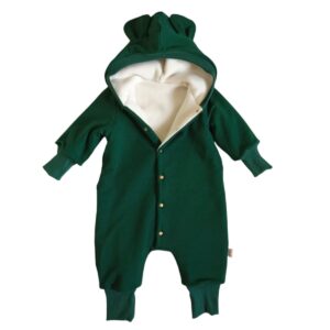 Kombinezon butelkowa zieleń z ociepleniem