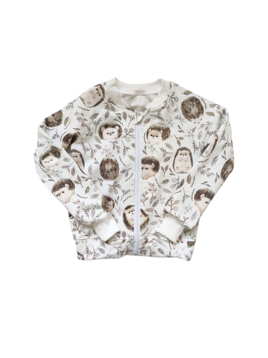 Bluza na zamek dla dzieci jeżyki