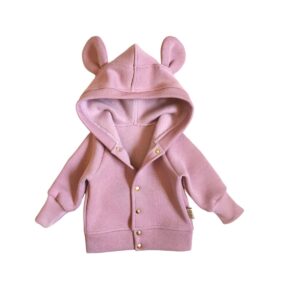 Bluza brudny róż rozpinana ( z meszkiem po lewej stronie)