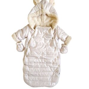 Kombinezon zimowy niemowlęcy beżowy rozmiary 80-92