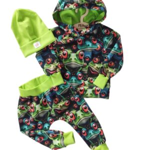 Komplet dresowy dla chłopca żaby