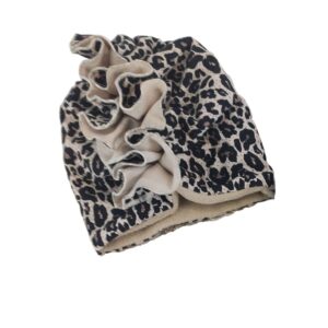 Turban ocieplany panterka