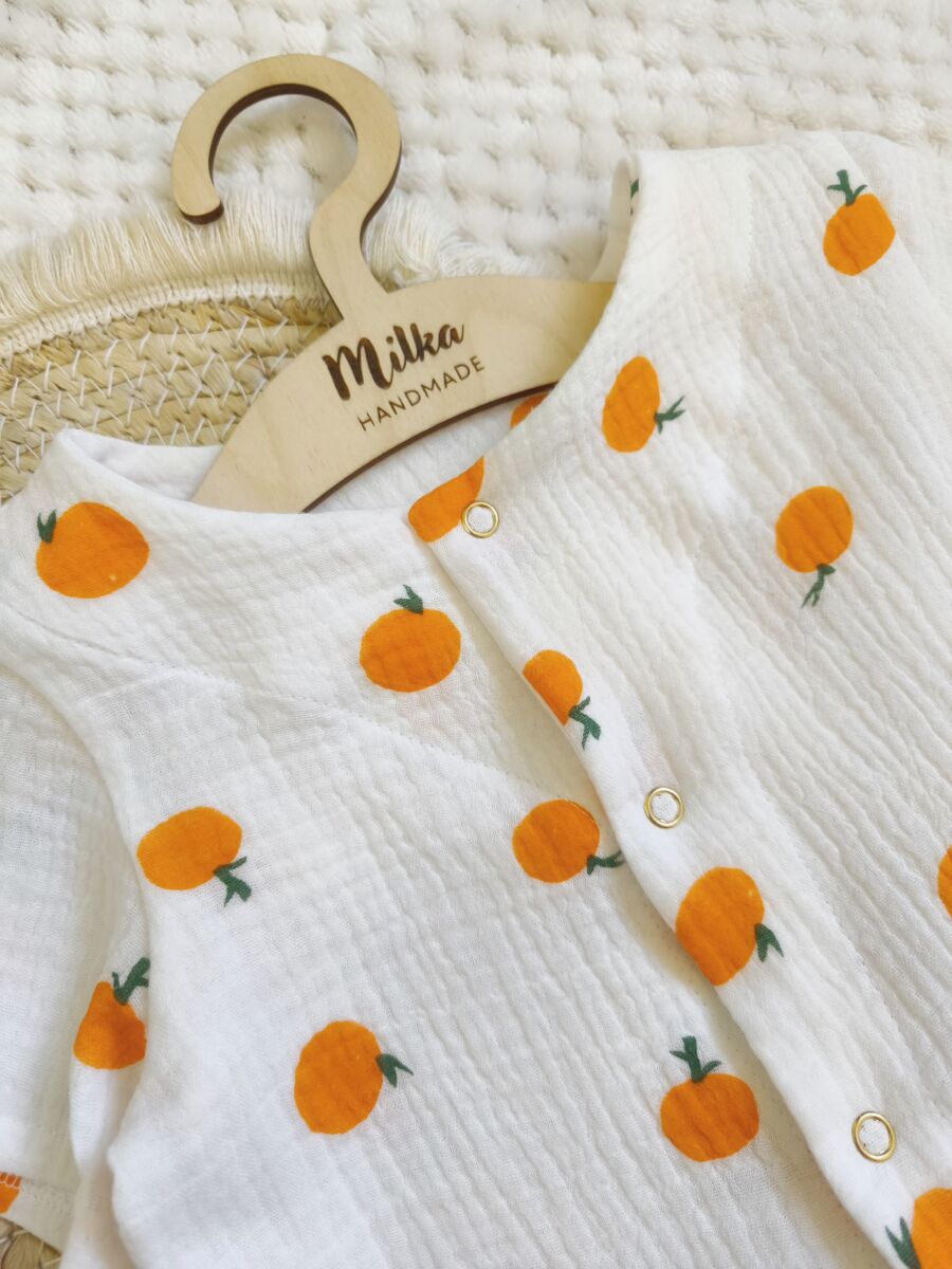 Rampers muślinowy na lato - obrazek 3