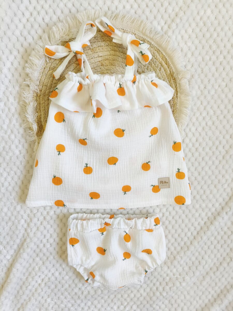 Sukienka muślinowa dla dziewczynki