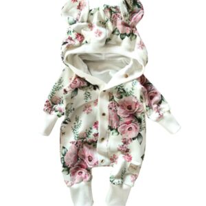 Rampers niemowlęcy lovely flowers