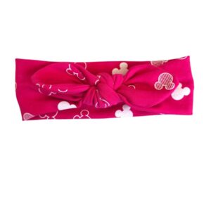 Opaska pin-up myszki na różowym tle