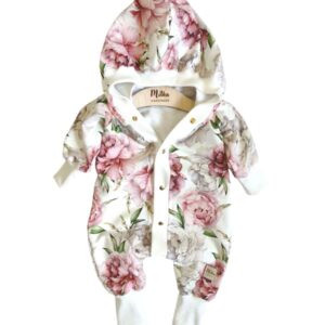 Rampers dla dziewczynki peonie