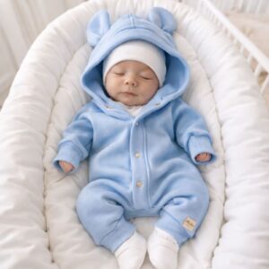 Kombinezon dla chłopca ocieplany błękitny