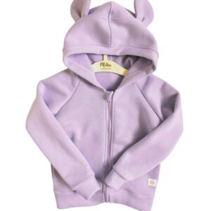 Bluza lawendowa rozpinana na zamek ( z meszkiem po lewej stronie)