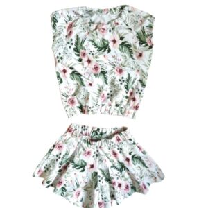 Bluzka dla dziewczynki kwiaty w ogrodzie