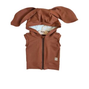 Bezrękawnik dziecięcy z uszami królika