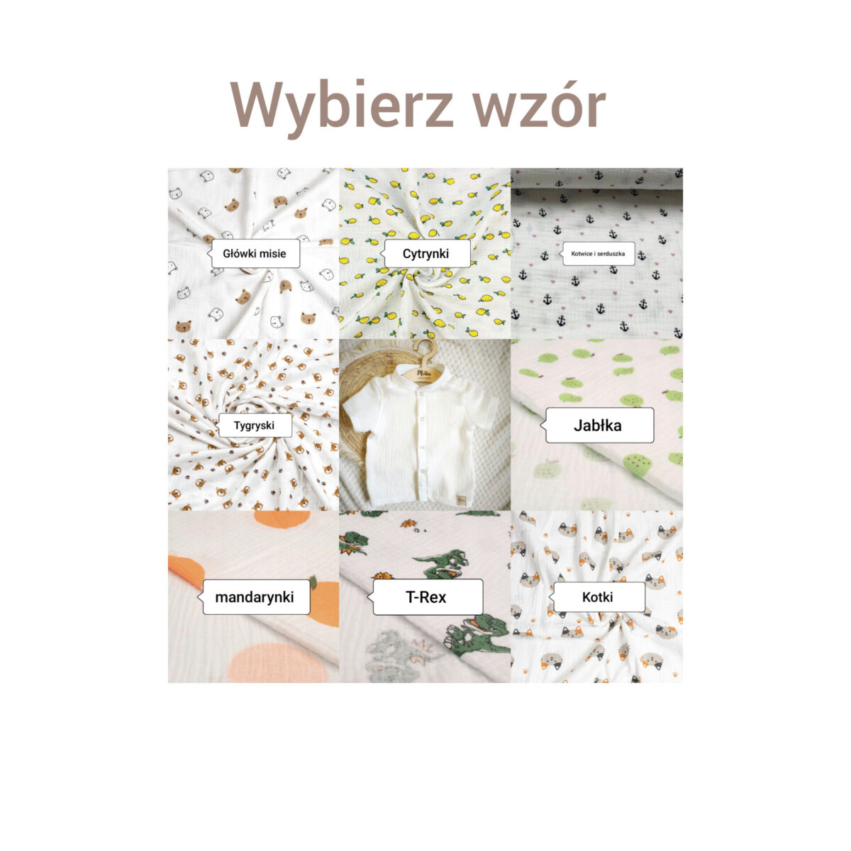 Koszula muślinowa na lato wzory