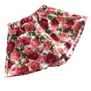 Spódnico-spodenki dla dziewczynki czerwone róże