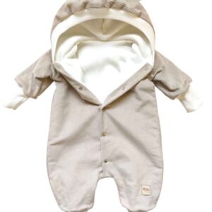 Kombinezon sztruksowy niemowlęcy beżowy