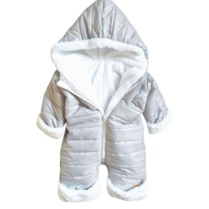 Kombinezon zimowy niemowlęcy szary
