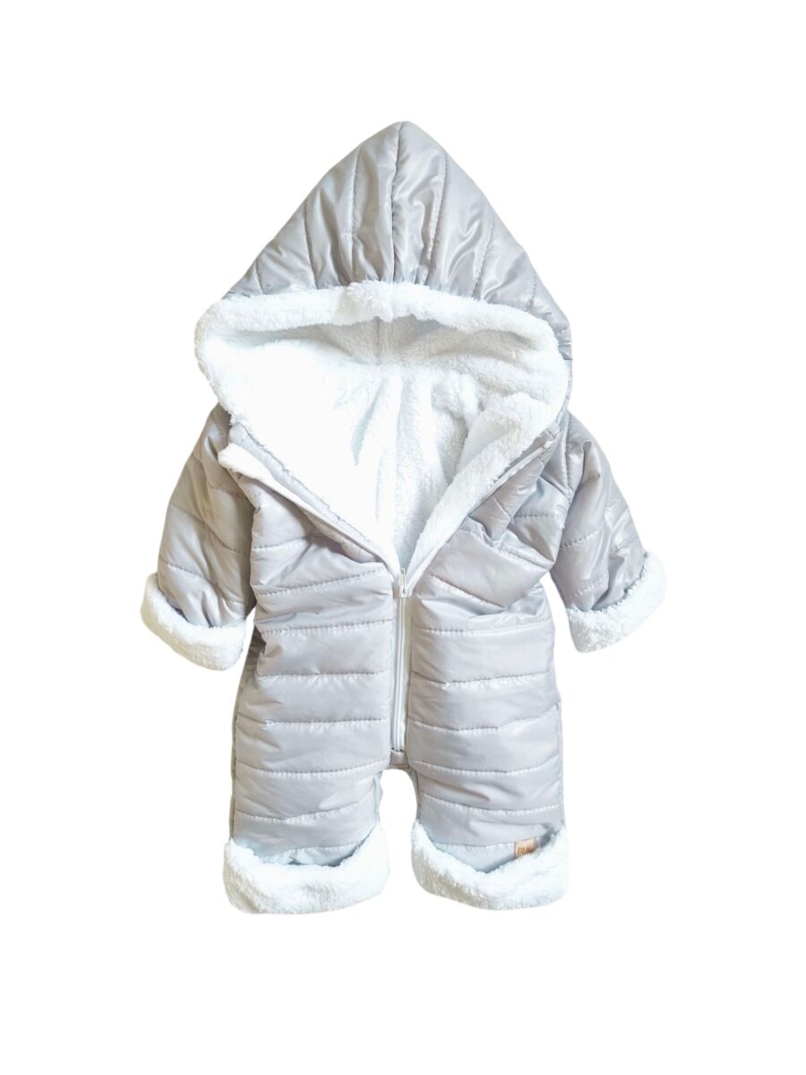 Kombinezon zimowy niemowlęcy szary