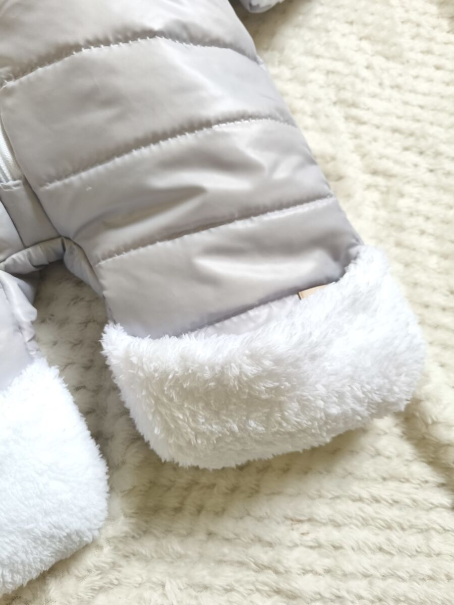 Kombinezon zimowy niemowlęcy szary - obrazek 7