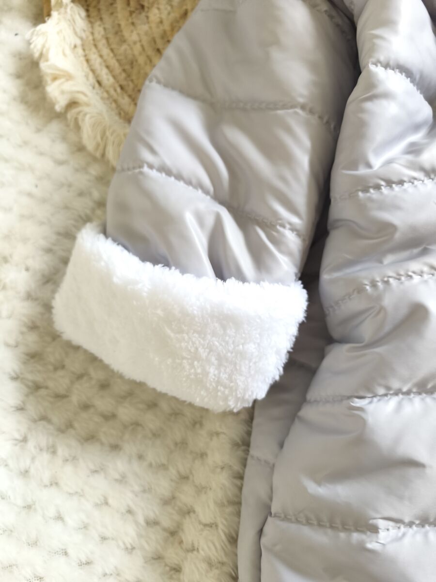 Kombinezon zimowy niemowlęcy szary - obrazek 5