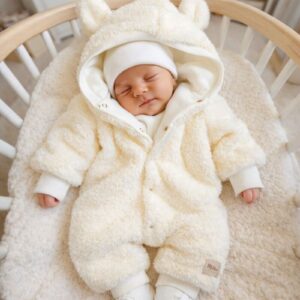 Kombinezon futerkowy Teddy ecru