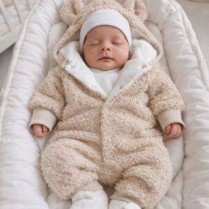 Kombinezon futerkowy Teddy beżowy