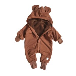 Kombinezon przejściowy brązowy z ociepleniem