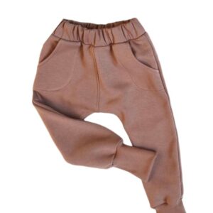 Spodnie ocieplane brązowe