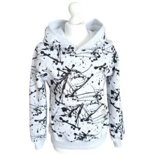Bluza chłopięca kleksy na szarym