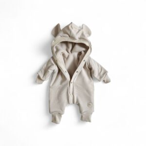 Kombinezon ciemny beżowy z ociepleniem