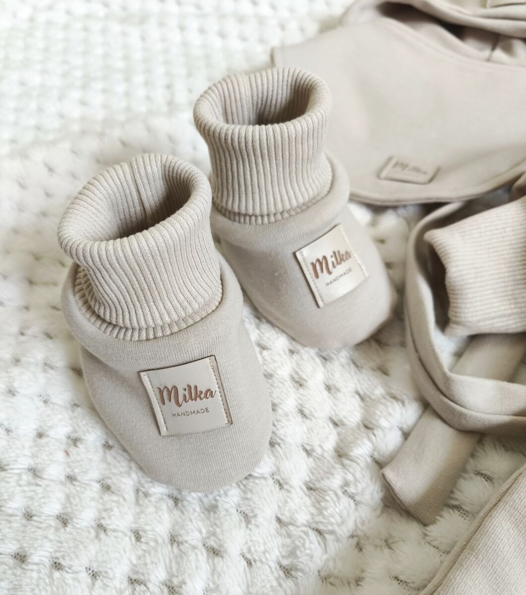 Kombinezon ciemny beżowy z ociepleniem - obrazek 7