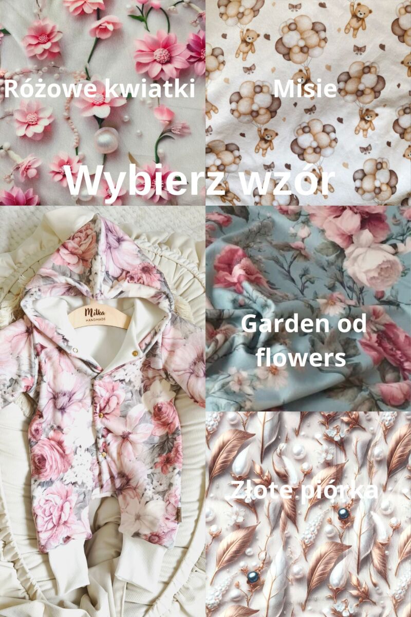 Kombinezon welurowy wybierz wzór