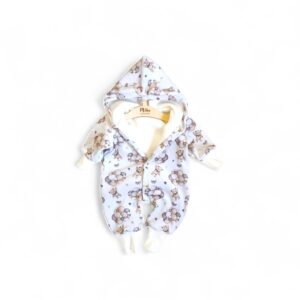 Kombinezon welurowy misie