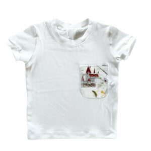 T-shirt biały r.80