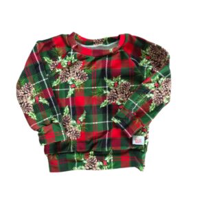 Bluza świąteczna szyszki r.86