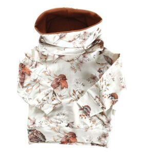 Bluza dziecięca wróble na beżu r.80
