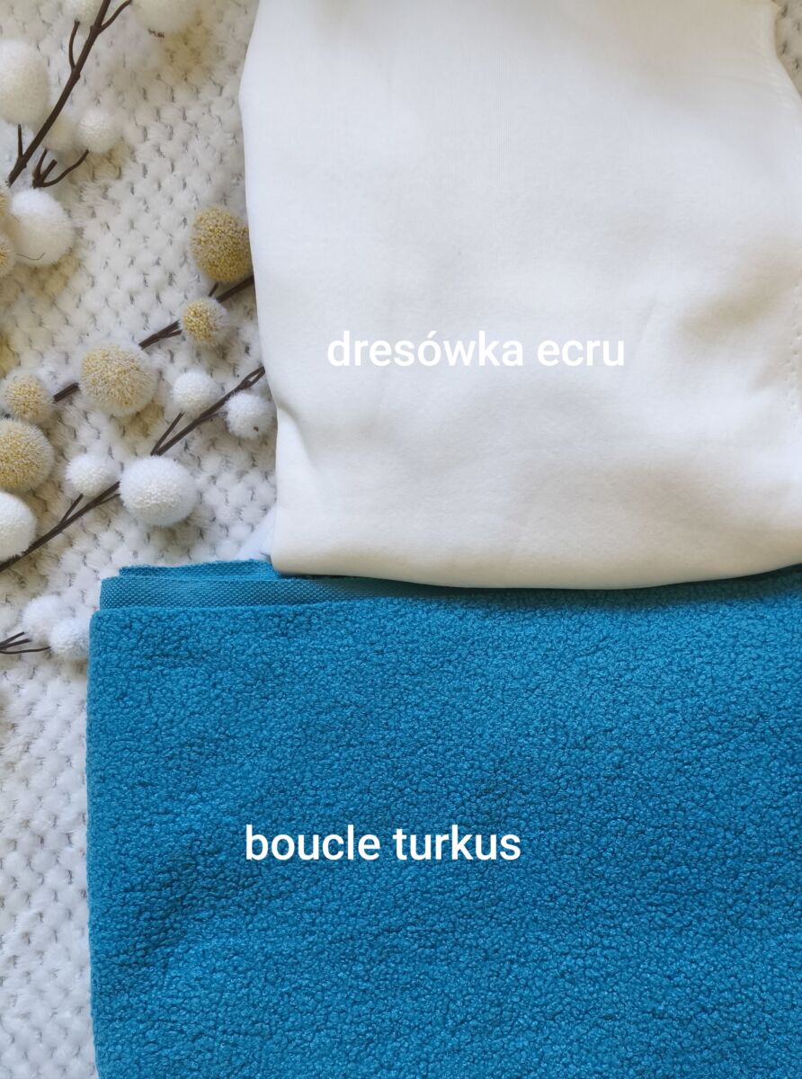 Kombinezon przejściowy chłopięcy boucle turkus - obrazek 4